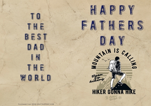 No Cut Just Print Fathers Day Cards