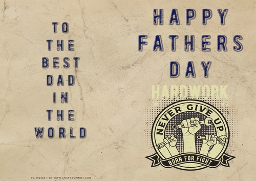 No Cut Just Print Fathers Day Cards