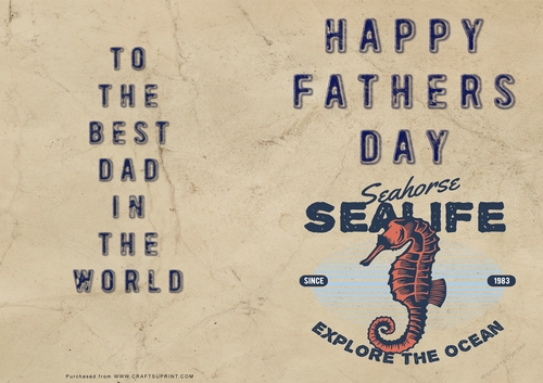 No Cut Just Print Fathers Day Cards