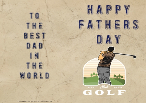 No Cut Just Print Fathers Day Cards