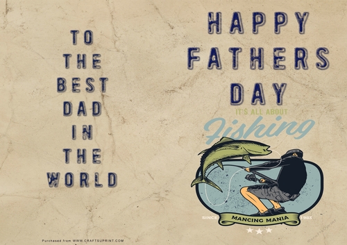 No Cut Just Print Fathers Day Cards