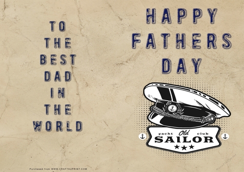 No Cut Just Print Fathers Day Cards