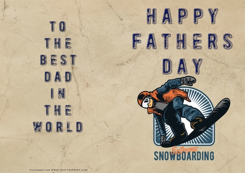 No Cut Just Print Fathers Day Cards