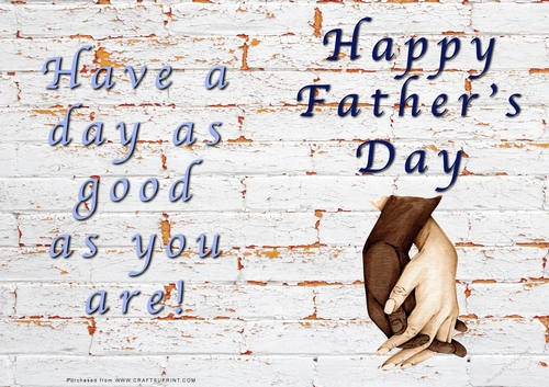 No Cut Just Print Fathers Day Cards