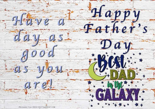 No Cut Just Print Fathers Day Cards