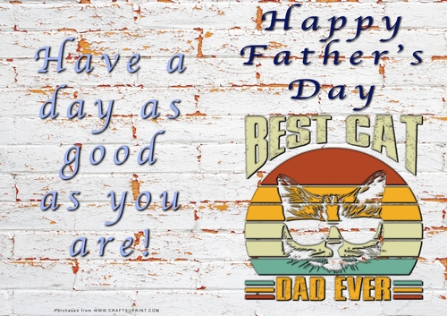 No Cut Just Print Fathers Day Cards