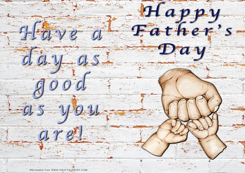 No Cut Just Print Fathers Day Cards