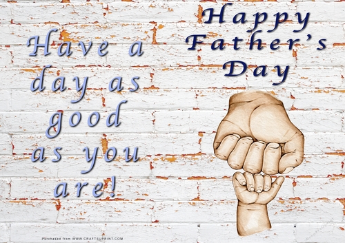 No Cut Just Print Fathers Day Cards
