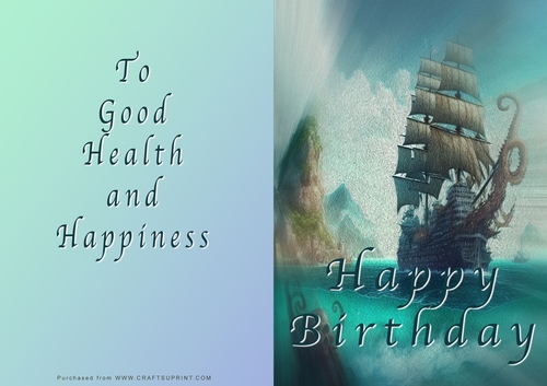 No Cut Just Print Birthday Cards
