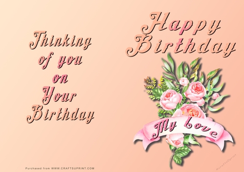 No Cut Just Print Birthday Cards
