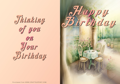 No Cut Just Print Birthday Cards