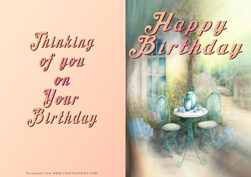 No Cut Just Print Birthday Cards