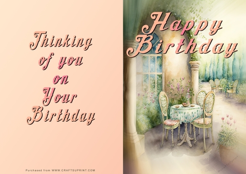 No Cut Just Print Birthday Cards