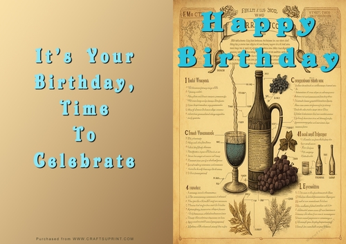No Cut Just Print Birthday Cards
