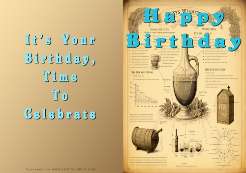 No Cut Just Print Birthday Cards