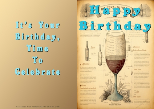 No Cut Just Print Birthday Cards