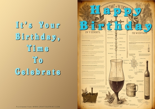 No Cut Just Print Birthday Cards