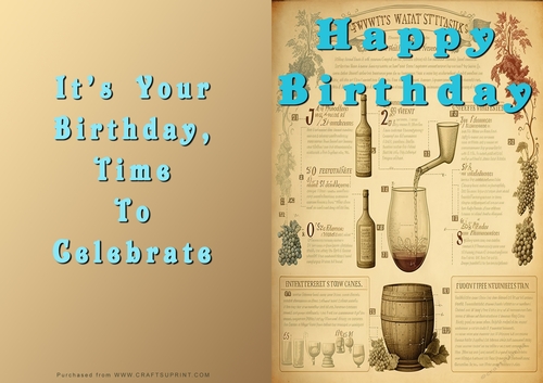 No Cut Just Print Birthday Cards