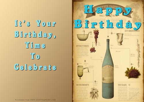 No Cut Just Print Birthday Cards