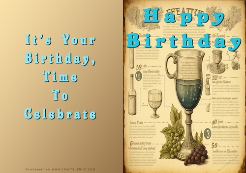 No Cut Just Print Birthday Cards