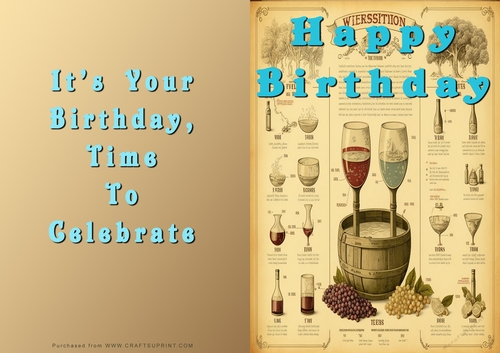 No Cut Just Print Birthday Cards