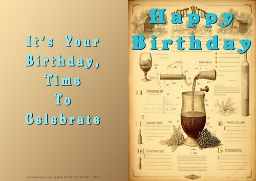 No Cut Just Print Birthday Cards