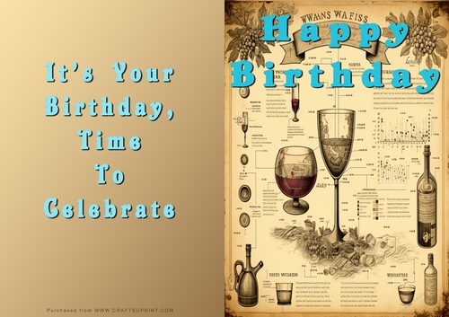 No Cut Just Print Birthday Cards