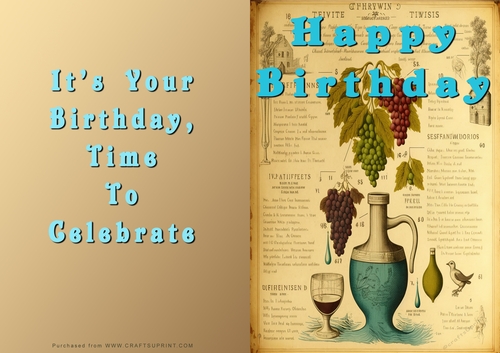 No Cut Just Print Birthday Cards