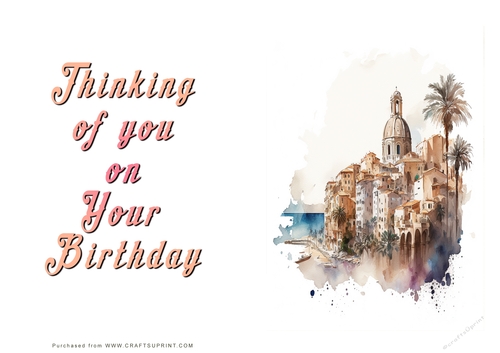 No Cut Just Print Birthday Cards
