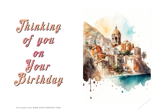 No Cut Just Print Birthday Cards
