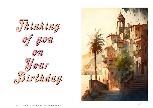No Cut Just Print Birthday Cards