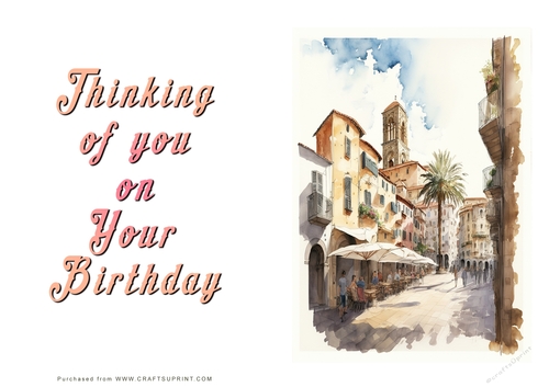 No Cut Just Print Birthday Cards