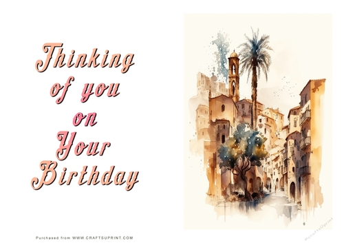No Cut Just Print Birthday Cards