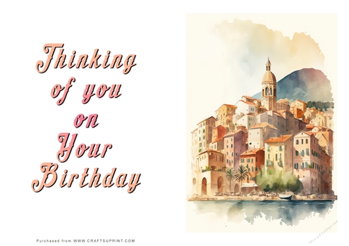 No Cut Just Print Birthday Cards
