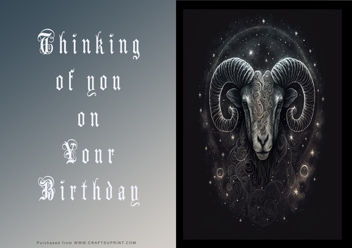 No Cut Just Print Birthday Cards