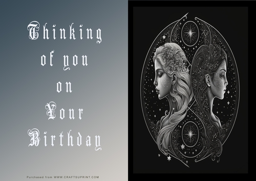 No Cut Just Print Birthday Cards