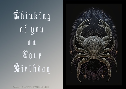No Cut Just Print Birthday Cards