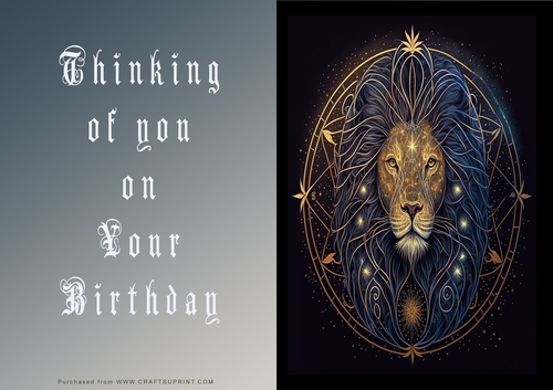 No Cut Just Print Birthday Cards