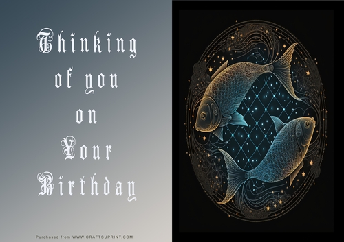 No Cut Just Print Birthday Cards