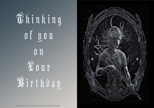 No Cut Just Print Birthday Cards