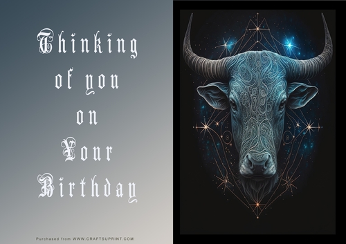 No Cut Just Print Birthday Cards