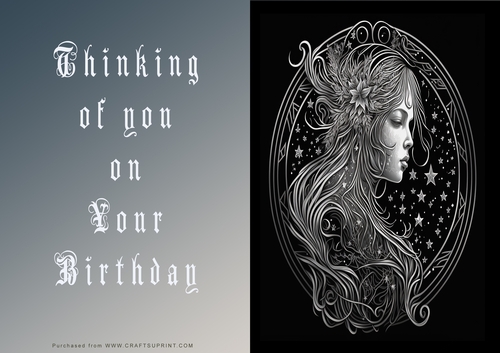 No Cut Just Print Birthday Cards