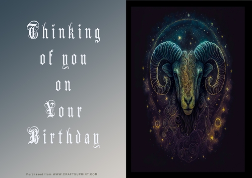 No Cut Just Print Birthday Cards