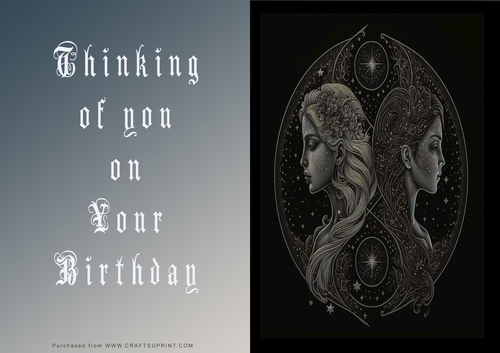 No Cut Just Print Birthday Cards