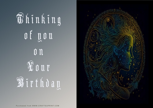 No Cut Just Print Birthday Cards