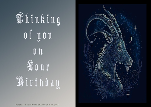 No Cut Just Print Birthday Cards