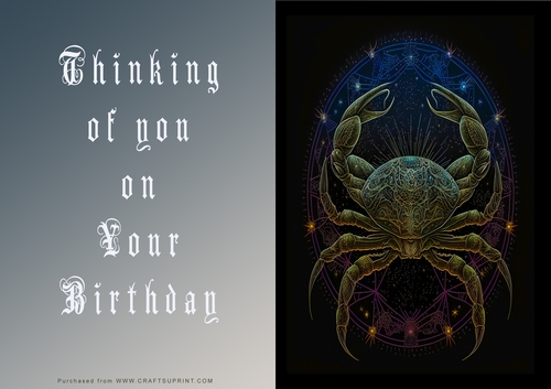 No Cut Just Print Birthday Cards