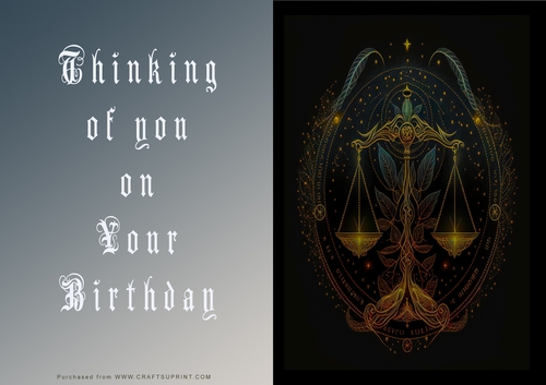 No Cut Just Print Birthday Cards