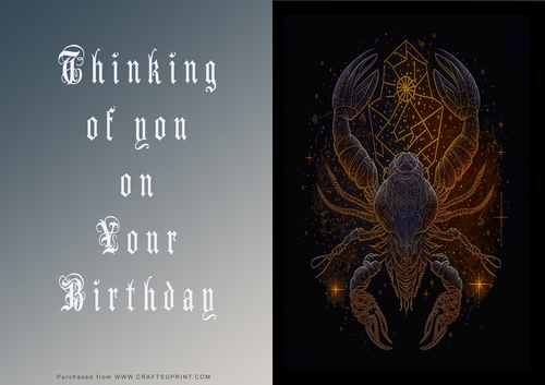 No Cut Just Print Birthday Cards