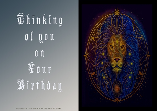 No Cut Just Print Birthday Cards
